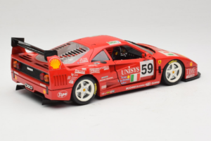 Ferrari F40 LM Unisys #59 Ota / P. Nappi / R. Donovan 24 Hours of Le Mans 1996 Bburago 1:18 3032-U1 Metal — billede 3 af 8