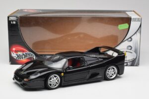Ferrari F50 Sort Hot Wheels 1:18 23910 Metal — billede 8 af 8