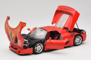 Ferrari F50 Braccio & Gotz M. Schumacher Signatur Udgave Bburago 1:18 MS Metal — billede 2 af 8