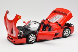 Ferrari F50 Cabriolet Rød Bburago 1:18 3352 Metal — billede 2 af 8