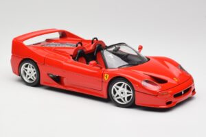 Ferrari F50 Cabriolet Rød Bburago 1:18 3352 Metal — billede 6 af 8