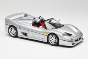 Ferrari F50 Cabriolet Sølv Bburago 1:18 3372 Metal — billede 6 af 8