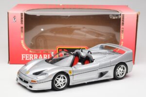 Ferrari F50 Cabriolet Sølv Bburago 1:18 3372 Metal — billede 8 af 8