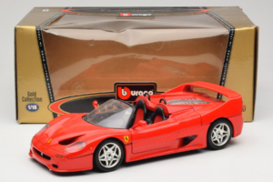 Ferrari F50 Cabriolet Rød Bburago 1:18 3372-P1 Metal — billede 8 af 8