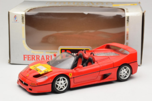 Ferrari F50 Cabriolet 50 Jahre Ferrari 24 Jahre Bburago FMC Rød Bburago 1:18 3352-P1 Metal — billede 8 af 8