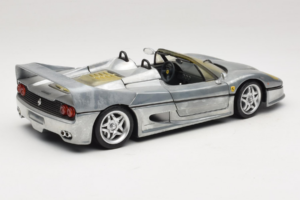 Ferrari F50 Cabriolet Chrome Silver Begrænset Udgave Hot Wheels 1:18 25741 Metal — billede 3 af 8