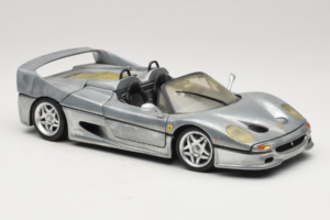 Ferrari F50 Cabriolet Chrome Silver Begrænset Udgave Hot Wheels 1:18 25741 Metal — billede 6 af 8