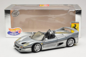 Ferrari F50 Cabriolet Chrome Silver Begrænset Udgave Hot Wheels 1:18 25741 Metal — billede 8 af 8