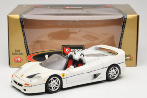 Ferrari F50 Cabriolet Hvid Bburago 1:18 3352-W1 Metal — billede 8 af 8