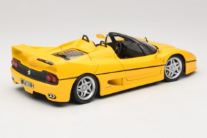 Ferrari F50 Cabriolet Shell Gul Maisto 1:18 3076-Y2 Metal — billede 3 af 8