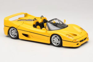 Ferrari F50 Cabriolet Shell Gul Maisto 1:18 3076-Y2 Metal — billede 6 af 8