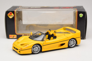 Ferrari F50 Cabriolet Shell Gul Maisto 1:18 3076-Y2 Metal — billede 8 af 8