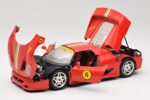 Ferrari F50 Coupe #6 Rød med Italiensk Flag Bburago 1:18 3382-P1 Metal — billede 2 af 8