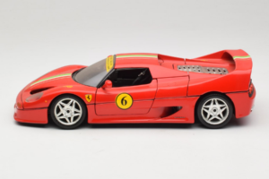Ferrari F50 Coupe #6 Rød med Italiensk Flag Bburago 1:18 3382-P1 Metal — billede 4 af 8