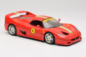 Ferrari F50 Coupe #6 Rød med Italiensk Flag Bburago 1:18 3382-P1 Metal — billede 6 af 8
