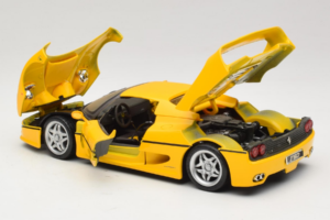 Ferrari F50 Coupe Shell Gul Maisto 1:18 3076-Y1 Metal — billede 5 af 8