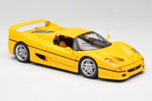 Ferrari F50 Giallo Modena Maisto 1:18 F50001 Metal — billede 6 af 8