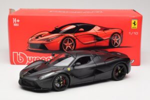 Ferrari LaFerrari F150 Matte Black Bburago 1:18 18-16901BK Metal — billede 8 af 8