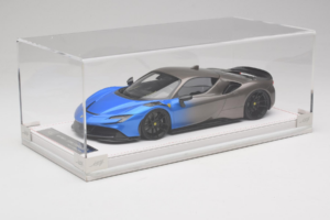 Ferrari SF90 Novitec Blue Grey Metallic IVY 1:18 REMC029 Resin — billede 6 af 7