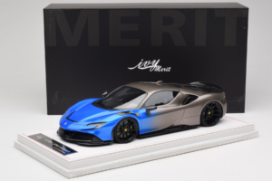 Ferrari SF90 Novitec Blue Grey Metallic IVY 1:18 REMC029 Resin — billede 7 af 7