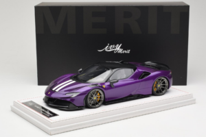 Ferrari SF90 Stradale Novitec Purple Metallic IVY 1:18 REMC021 Resin — billede 7 af 7