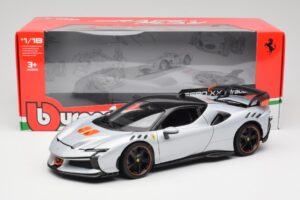 Ferrari SF90 XX Stradale Arctic White Bburago 1:18 18-16020W Metal — billede 8 af 8