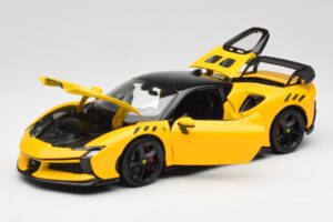 Ferrari SF90 XX Stradale Giallo Modena Bburago 1:18 18-16020Y Metal — billede 2 af 8