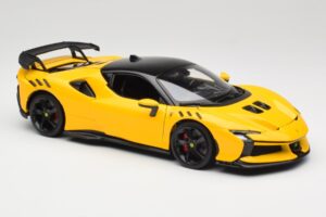 Ferrari SF90 XX Stradale Giallo Modena Bburago 1:18 18-16020Y Metal — billede 6 af 8