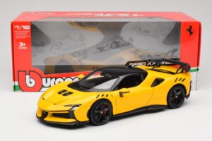 Ferrari SF90 XX Stradale Giallo Modena Bburago 1:18 18-16020Y Metal — billede 8 af 8