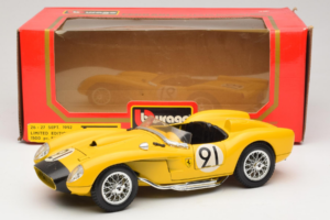 Ferrari 250 Testa Rossa #91 Gul Begrænset Udgave Bburago 1:18 3007-Y1 Metal — billede 8 af 8