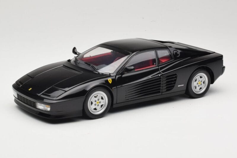 Ferrari Testarossa Sort Kyosho 1:18 08425BK Metal