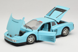 Ferrari Testarossa Borsenmodell 1997 Limited Edition Blå Bburago 1:18 B002 Metal — billede 2 af 8
