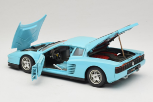 Ferrari Testarossa Borsenmodell 1997 Limited Edition Blå Bburago 1:18 B002 Metal — billede 5 af 8