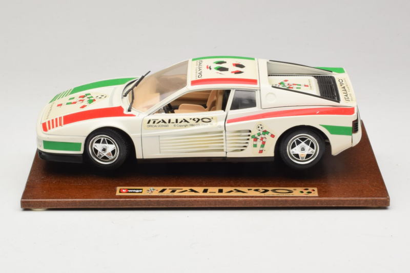 Ferrari Testarossa Italia 90 Hvid Bburago 1:18 3059-W1 Metal