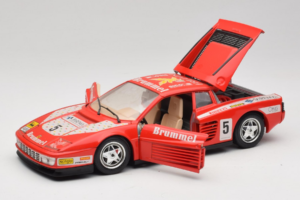 Ferrari Testarossa Brummel #5 Rød 1984 Bburago 1:18 3004-P1 Metal — billede 2 af 8