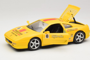 Ferrari F355 Berlinetta Racing Gul Solido 1:18 9009-Y1 Metal — billede 2 af 8