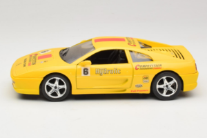 Ferrari F355 Berlinetta Racing Gul Solido 1:18 9009-Y1 Metal — billede 4 af 8