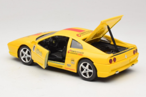 Ferrari F355 Berlinetta Racing Gul Solido 1:18 9009-Y1 Metal — billede 5 af 8