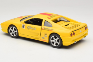 Ferrari F355 Berlinetta Racing Gul Solido 1:18 9009-Y1 Metal — billede 7 af 8