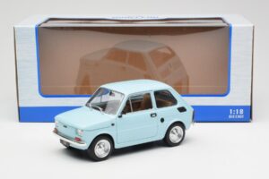 Fiat 126 Lyseblå MCG 1:18 MCG18415 Metal — billede 6 af 6