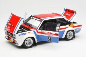 Fiat 131 Abarth Fiat France #9 J-C. Andruet / C. Delferrier Winner Rally Sanremo 1977 Kyosho 1:18 08375A Metal — billede 2 af 8