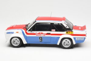 Fiat 131 Abarth Fiat France #9 J-C. Andruet / C. Delferrier Winner Rally Sanremo 1977 Kyosho 1:18 08375A Metal — billede 4 af 8
