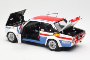 Fiat 131 Abarth Fiat France #9 J-C. Andruet / C. Delferrier Winner Rally Sanremo 1977 Kyosho 1:18 08375A Metal — billede 5 af 8