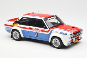 Fiat 131 Abarth Fiat France #9 J-C. Andruet / C. Delferrier Winner Rally Sanremo 1977 Kyosho 1:18 08375A Metal — billede 6 af 8