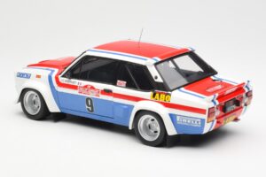 Fiat 131 Abarth Fiat France #9 J-C. Andruet / C. Delferrier Winner Rally Sanremo 1977 Kyosho 1:18 08375A Metal — billede 7 af 8