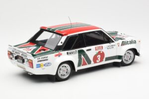 Fiat 131 Abarth #3 M. Alen / I. Kivimaki Winner Rally 1000 Lakes 1980 Kyosho 1:18 08376H Metal — billede 3 af 8