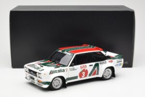 Fiat 131 Abarth #3 M. Alen / I. Kivimaki Winner Rally 1000 Lakes 1980 Kyosho 1:18 08376H Metal — billede 8 af 8