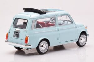 Fiat 500 Giardiniera Acquamarina Blå Norev 1:18 187742 Metal — billede 3 af 7