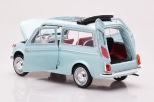 Fiat 500 Giardiniera Acquamarina Blå Norev 1:18 187742 Metal — billede 5 af 7