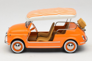 Fiat 500 Jolly Orange Norev 1:18 187791 Metal — billede 3 af 6